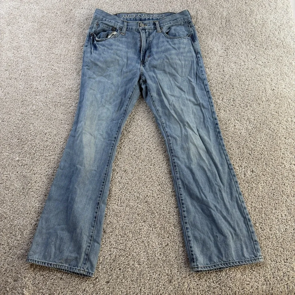 American Eagle Original Boot Jeans Mens 33x32 Medium Wash Blue Denim Bootcut